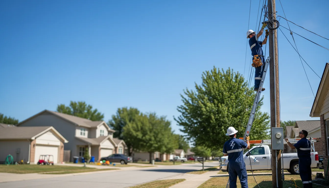 Residential electrician providing installation services in Massapequa Park, NY
